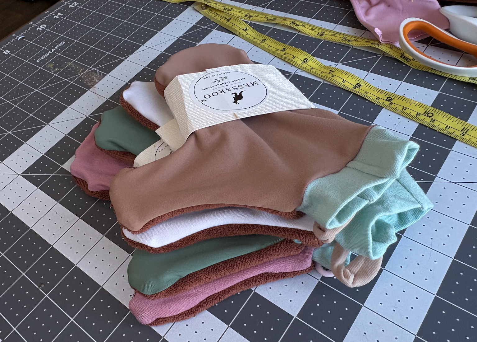 Messaroo product stack in multiple colors